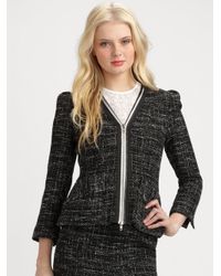 Nanette Lepore | Black Wizard Tweed Jacket | Lyst