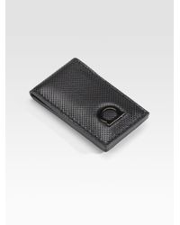 Ferragamo | Black Gancio One Money Clip for Men | Lyst