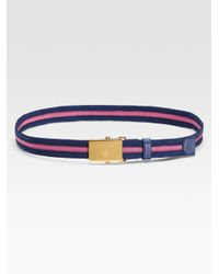 Prada Nastro Sport Bicolor Belt in Purple (bluette) | Lyst  