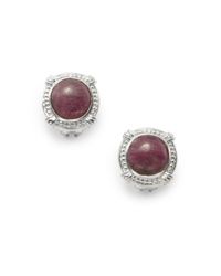 Slane | Red African Ruby Earrings | Lyst