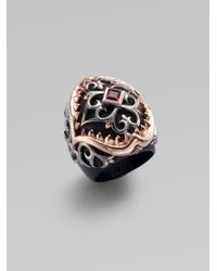 Stephen Webster | Metallic Two Tone Shark Jaw Filigree Ring | Lyst