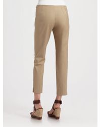 Theory | Natural Belisa Side Zip Skinny Pants | Lyst
