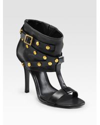 Tory Burch | Black Graham T-strap Sandal Boots | Lyst