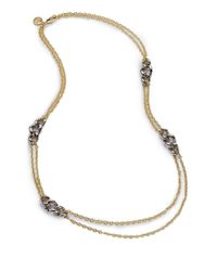 1AR By Unoaerre | Metallic Twotone Chain Necklace | Lyst