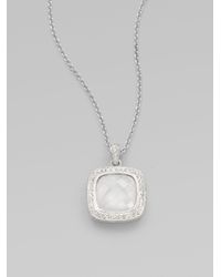 Adriana Orsini | Metallic Stone Accented Doublet Pendant Necklace | Lyst