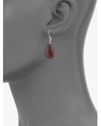 Alexis Bittar | Lucite Dew Drop Earrings wine Red | Lyst