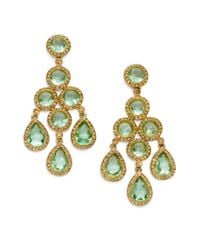 Carolee | Green Chandelier Earrings | Lyst
