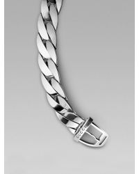 Gucci | Metallic Buckle Bracelet for Men | Lyst