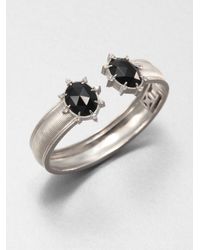 Judith Ripka | Galaxy Black Onyx, White Sapphire & Sterling Silver Cuff Bracelet | Lyst