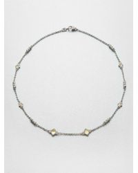 Judith Ripka | Metallic Estate Canary Crystal & Sterling Silver Station Necklace | Lyst