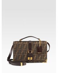 Fendi | Brown Classico No. 1 Zucca Satchel | Lyst