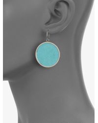 Michael Kors | Blue Slice Drop Earrings | Lyst