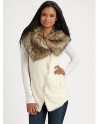 Twisted Heart | Natural Aspen Faux-fur Vest | Lyst