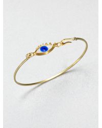 Delfina Delettrez | Metallic Eye Bangle Bracelet | Lyst