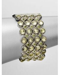 Konstantino | Metallic Semiprecious Multistone Multirow Sterling Silver Bracelet | Lyst