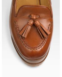 Ralph Lauren Collection | Brown Gianna Platform Loafer Pumps | Lyst
