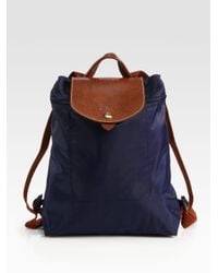 Longchamp | Blue Le Pliage Backpack | Lyst