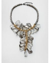 ABS By Allen Schwartz | Gray Cluster Y Necklace | Lyst