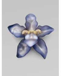 Alexis Bittar | Purple Large Orchid Pin | Lyst