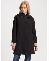 Burberry Brit | Black Hattingly Raincoat | Lyst