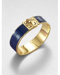 kate spade new york | Locked In Enamel Bangle Bracelet | Lyst