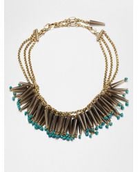 Stephen Dweck | Blue Smoky Topaz Turquoise Bib Necklace | Lyst