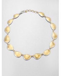 Gurhan | Metallic Elements 24k Yellow Gold & Sterling Silver Amorphous Link Necklace | Lyst