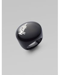 Ippolita | Sterling Silver Resin Signature Dome Ring Black | Lyst
