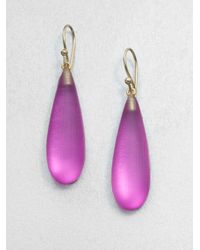 Alexis Bittar | Purple Long Lucite Raindrop Earrings | Lyst
