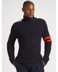 RLX Ralph Lauren | Blue Astro Stripe Turtleneck Sweater for Men | Lyst