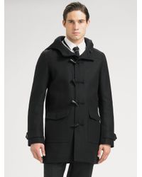 Dior Homme | Black Wool Duffel Coat for Men | Lyst