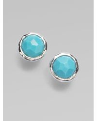 Ippolita | Blue Rock Candy Turquoise & Sterling Silver Lollipop Stud Earrings | Lyst