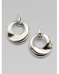 John Hardy | Metallic Sterling Silver Door Knocker Earrings | Lyst