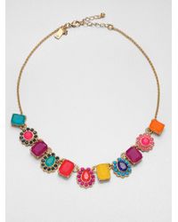 kate spade new york | Multicolor Run Around Bead Necklace | Lyst