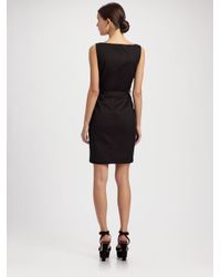 Prada | Black Sleeveless Sheath Dress | Lyst