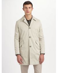 Theory | Natural Decker Sturdy Car Coat for Men | Lyst