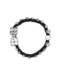 Club Monaco | Black Coco Crystal Bracelet | Lyst