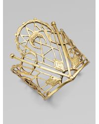 Bing Bang | Metallic Sacred Geometry Cuff Bracelet | Lyst