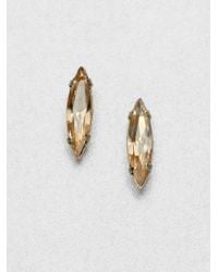 Bing Bang | Orange Swarovski Crystal Stud Earrings | Lyst