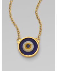 Gurhan | Blue 24k Gold Evil Eye Pendant Necklace | Lyst