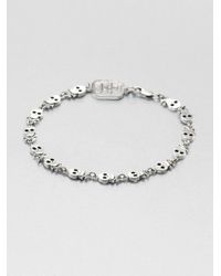King Baby Studio | Skull Crossbones Motif Bracelet | Lyst