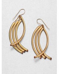 Nest | Metallic Twisted Arc Earrings | Lyst