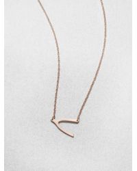 Jennifer Zeuner | Metallic Wishbone Pendant Necklace | Lyst