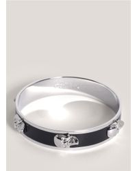 Alexander McQueen | Black 3d Enamel Skull Bangle | Lyst