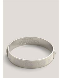Alexander McQueen | Metallic Enamel Skull Bangle | Lyst
