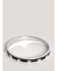 Alexander McQueen | Black Enamelled Skull Bangle | Lyst