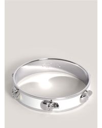 Alexander McQueen | White 3d Enamel Skull Bangle | Lyst