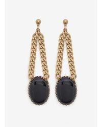 Ela Stone | Black Stone Drop Earrings | Lyst