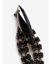 Iosselliani | Black Long Crystal Drop Earrings | Lyst