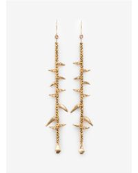 Iosselliani | Metallic Long Bone-bead Earrings | Lyst
